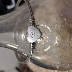 "N" initial bracelet